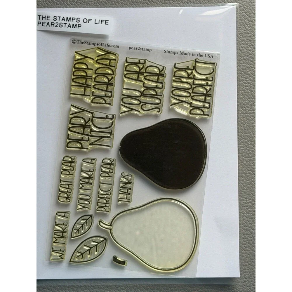 The Stamps Of Life Pear2Stamp Clear Stamps Set For Cardmaking & Scrapbooking